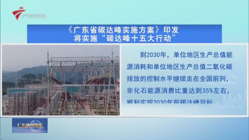 广东省碳达峰实施方案：加快形成较成熟的需求侧响应商业模式